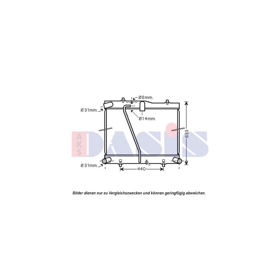 AKS Dasis 210235N Engine Radiator for Toyota Hiace