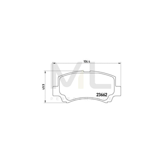 Brembo P 79 011 Brake Pad Set | ML Performance Car Parts