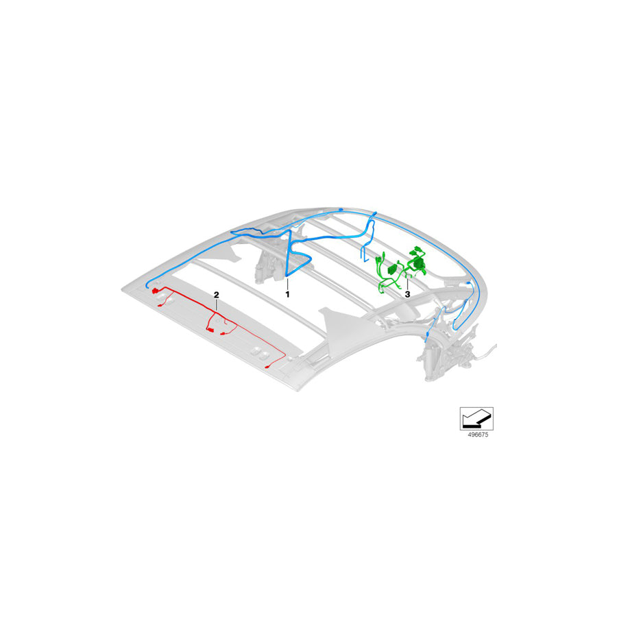 Genuine BMW 54347947305 F91 G14 Cable Harness, Hydraulic Unit (Inc. 840dX, 840i & 840iX) | ML Performance US
