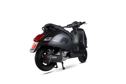 Scorpion RVE211BCER Vespa Serket Parallel Full System - Black Ceramic Coated Sleeve (GTS 125 / GTS250 / GTS300) | ML Performance US US