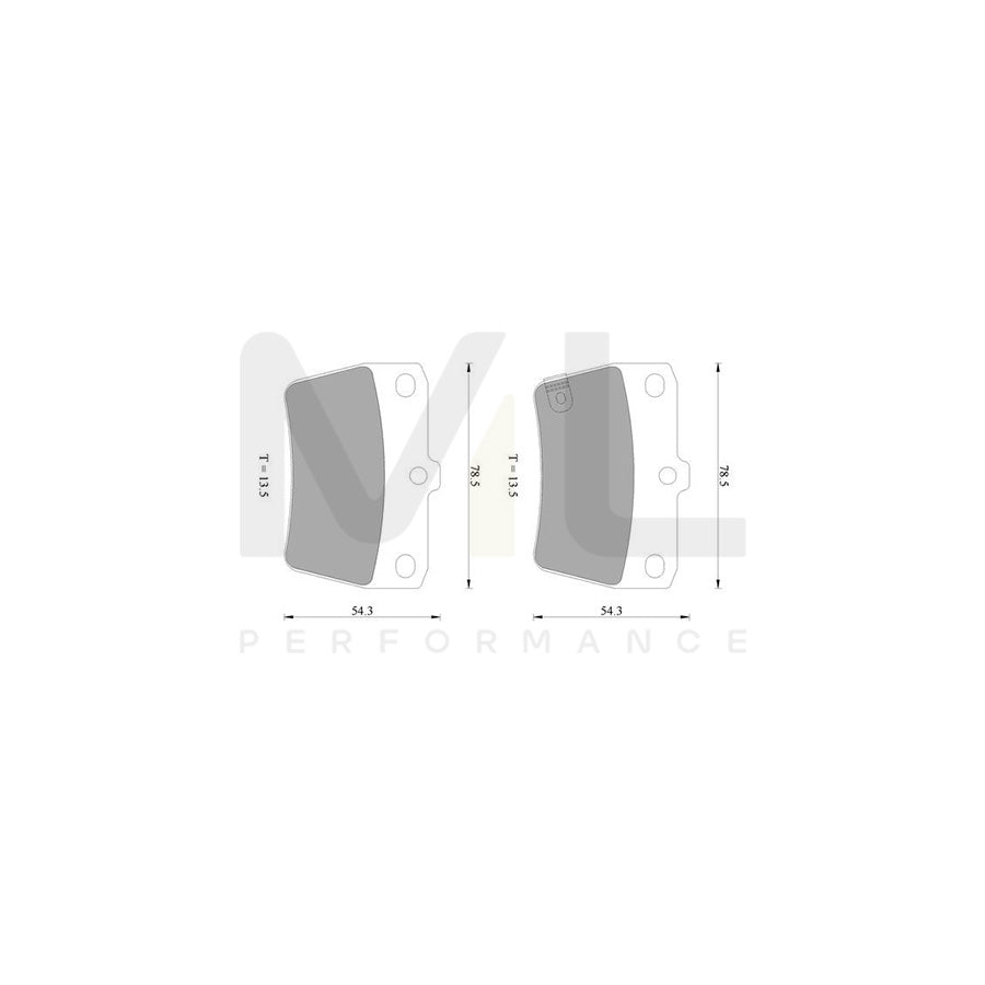 Bosch 0986Ab2477 Brake Pad Set For Toyota Rav 4 With Acoustic Wear Warning BP2477N | ML Performance Car Parts