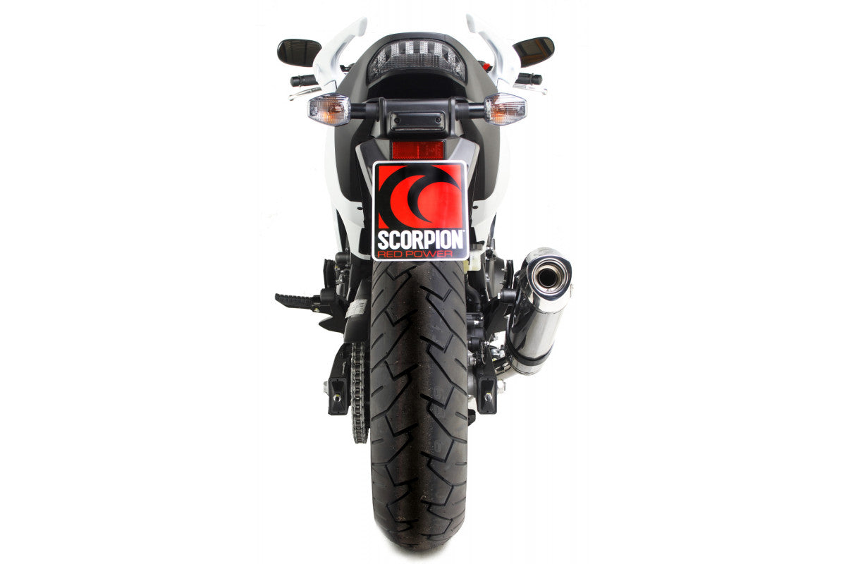 Scorpion EHA106SEO Honda CBF1000 Factory Oval Slip-On - Polished Stainless Steel Sleeve | ML Performance US US