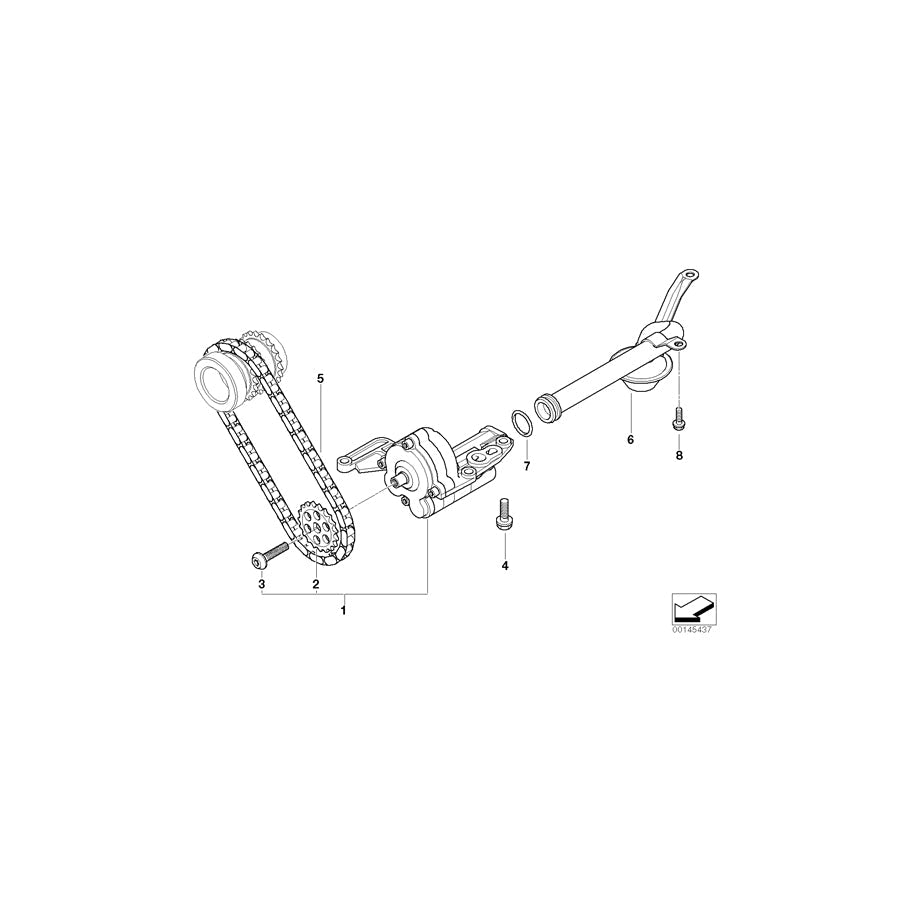 Genuine BMW 11417794877 E65 Torx Bolt M8X35-PHR (Inc. 745d) | ML Performance US Car Parts