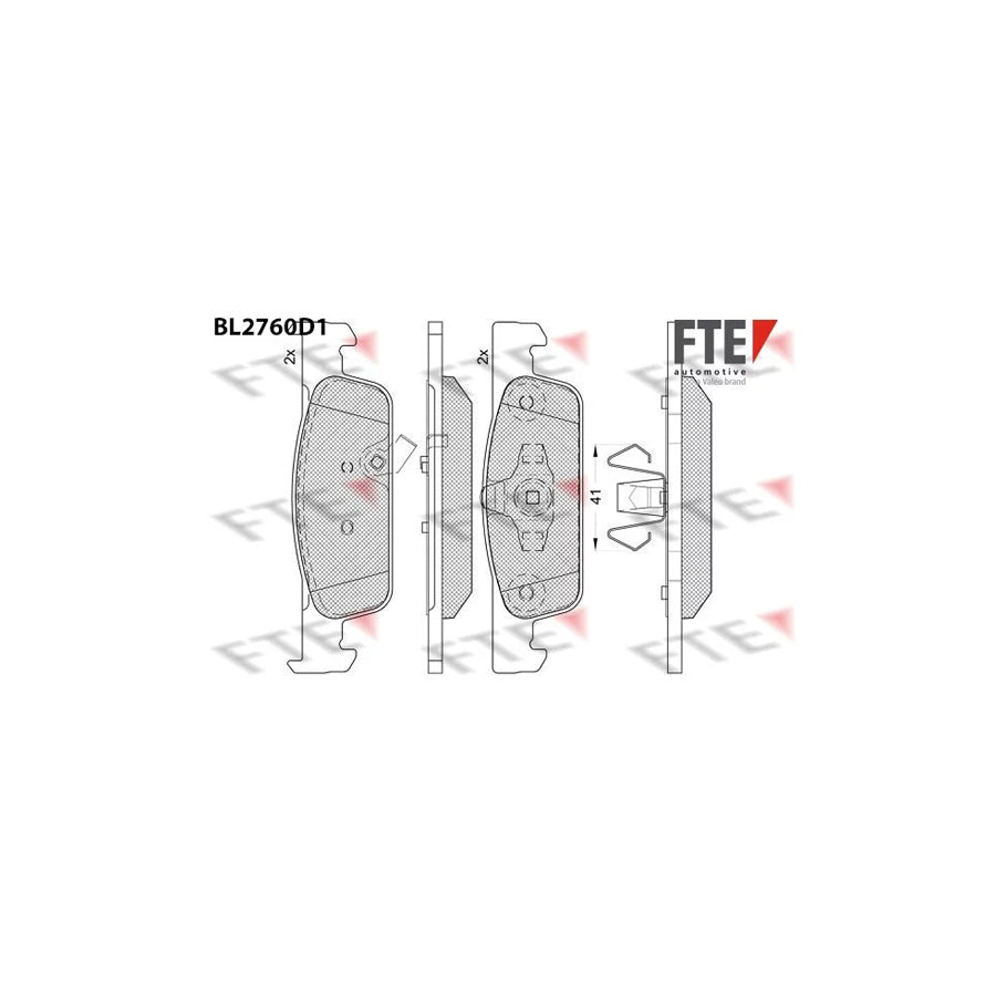 FTE Bl2760D1 Brake Pad Set