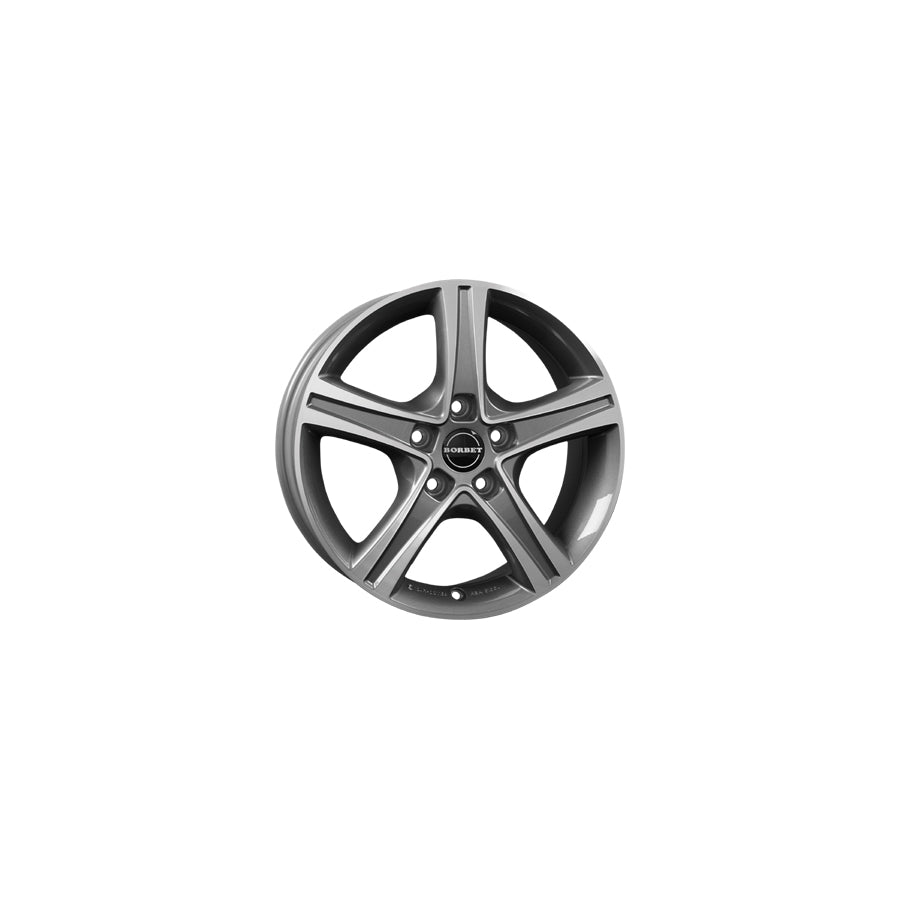 Borbet CWD 6.5x16 ET52 CWD 65652112566,5MAGP Mistral Anthracite Glossy Polished Wheel