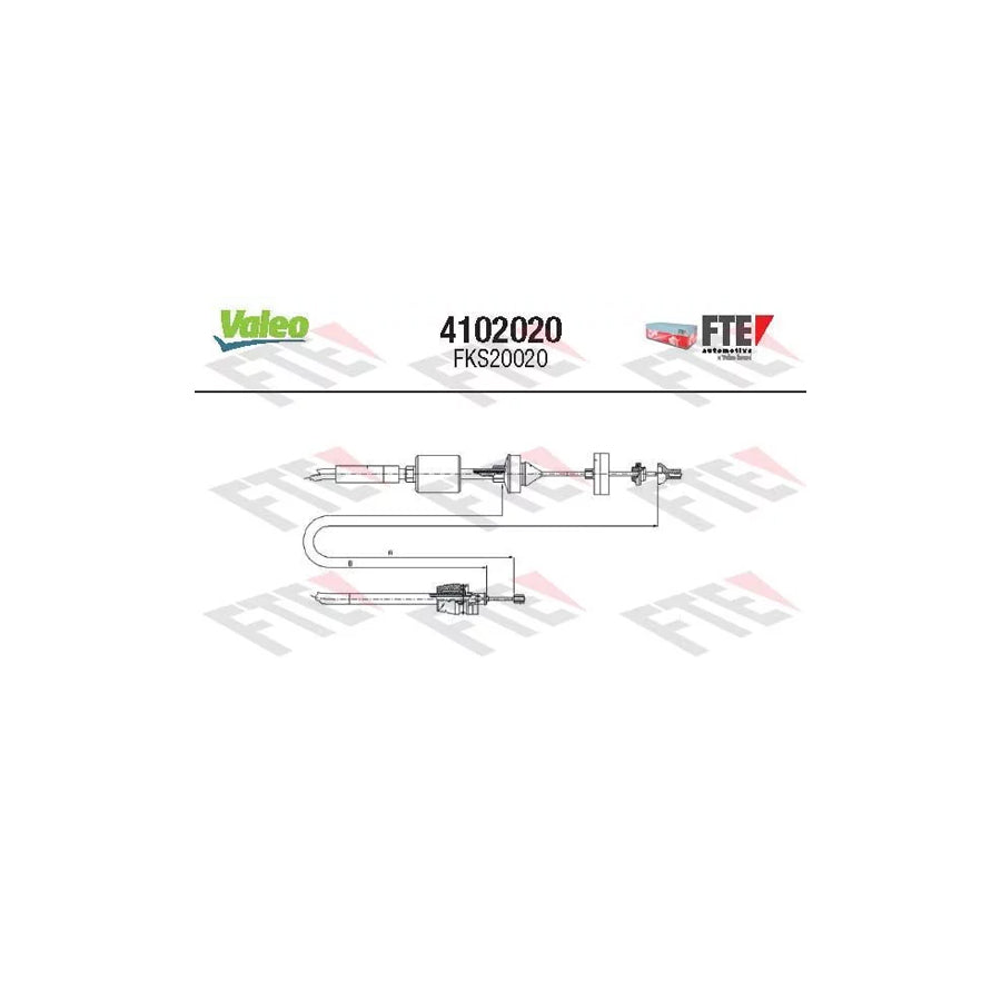 FTE 4102020 Clutch Cable for Renault Espace III (Je)