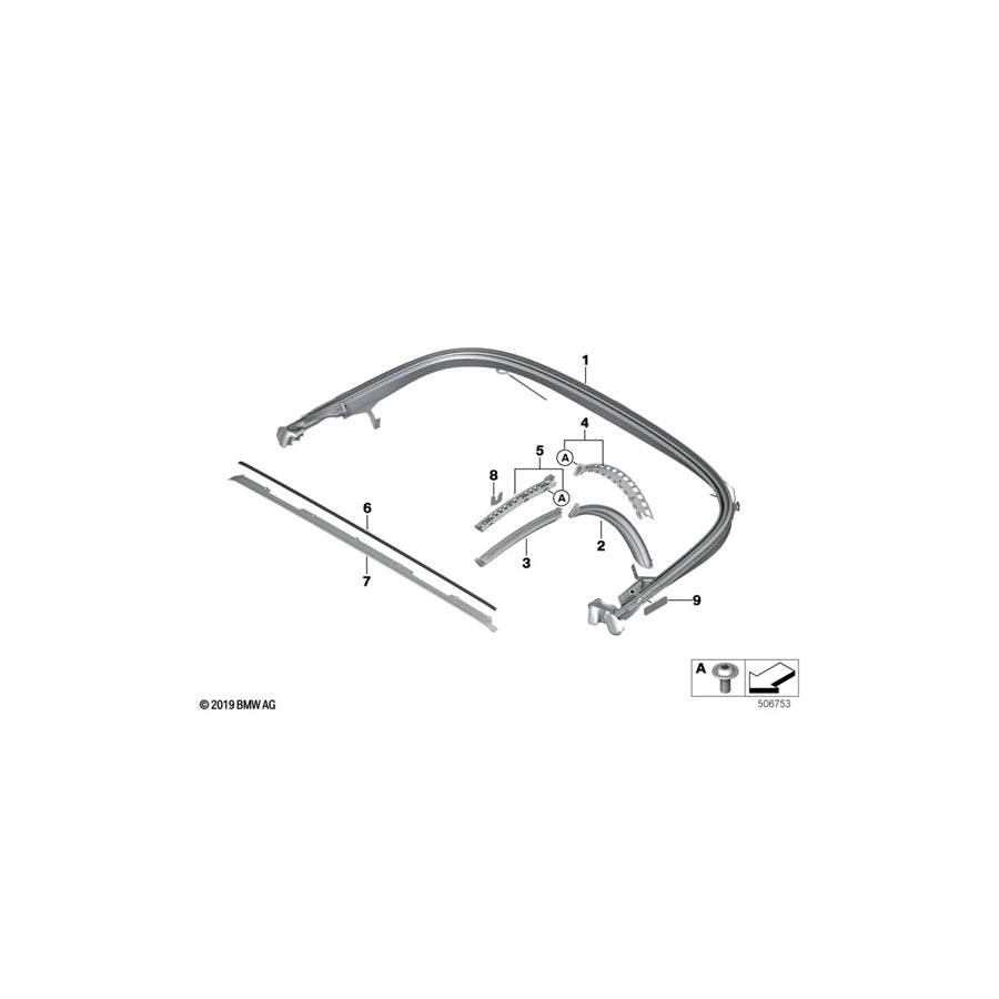 Genuine BMW 54347434520 G29 Sealing Right (Inc. Z4 30i, Z4 M40i & Z4 20i) | ML Performance US