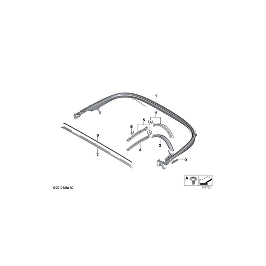 Genuine BMW 54347434520 G29 Sealing Right (Inc. Z4 30i, Z4 M40i & Z4 20i) | ML Performance US