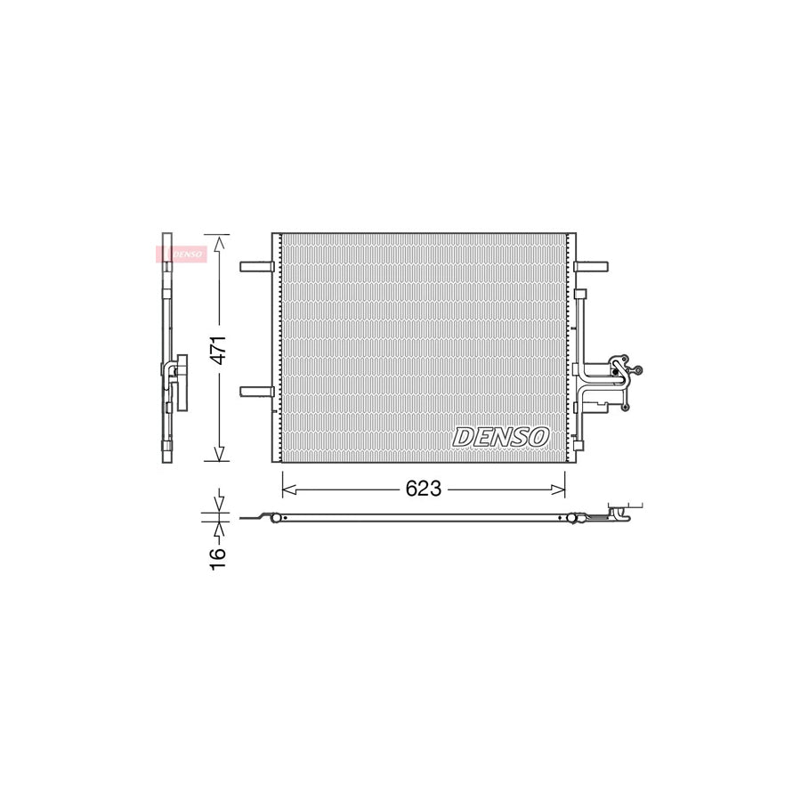 DENSO DCN33010 Air Conditioning Condenser