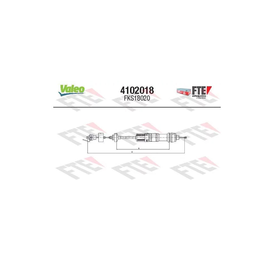 FTE 4102018 Clutch Cable for Citroen Xsara