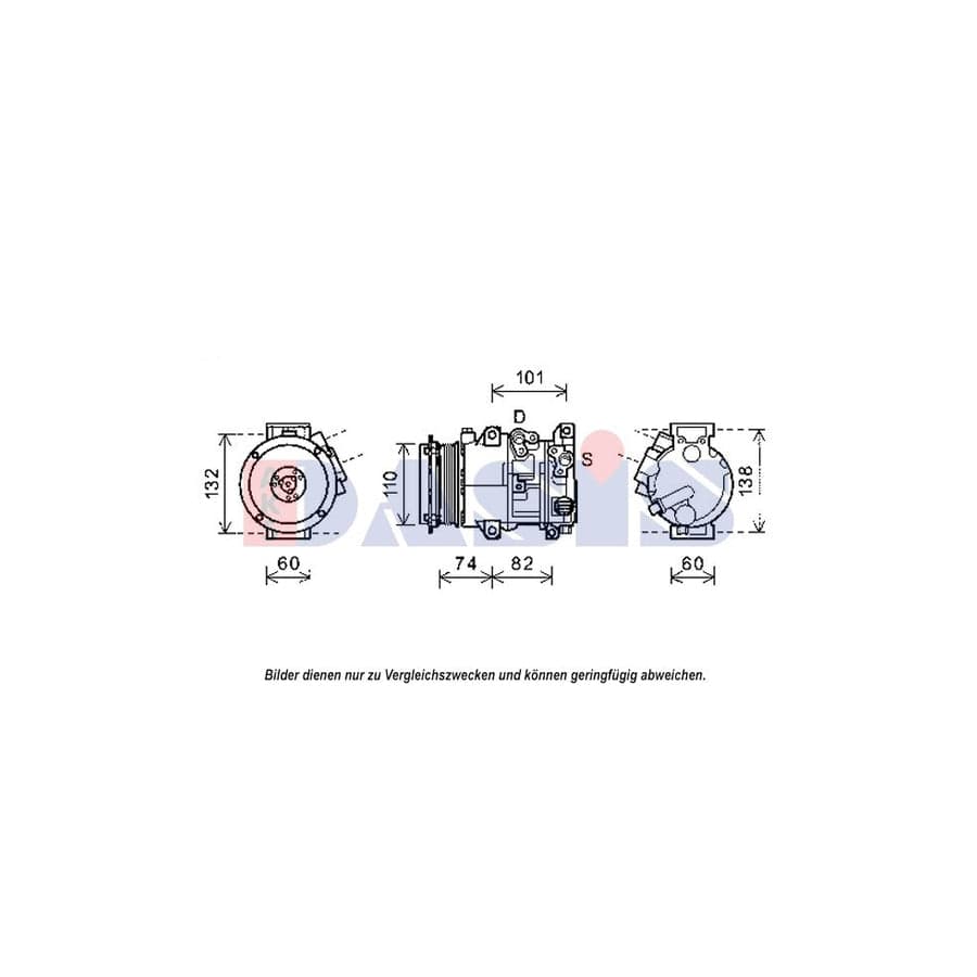 AKS Dasis 852629N Compressor, Air Conditioning