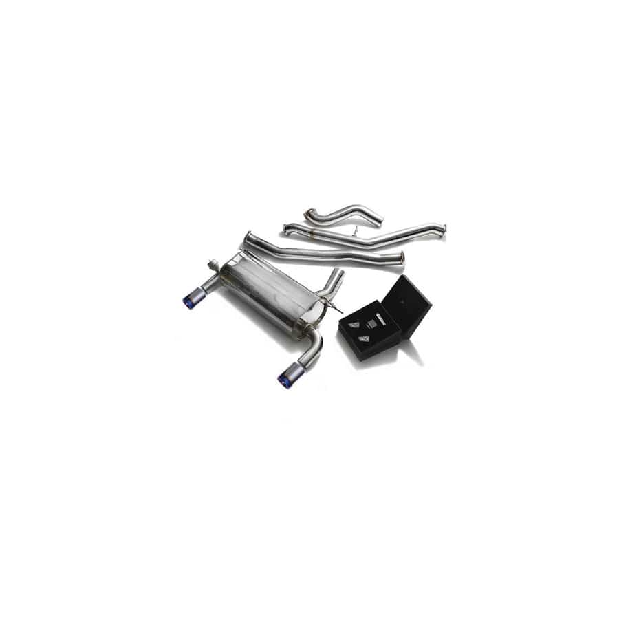 Armytrix BN20B20-BDD+BMF32-DS11B Valvetronic Exhaust System BMW 320i | 328i | 420i | 428i F3X 2011-2014 with Dual Blue Coated 3.5"