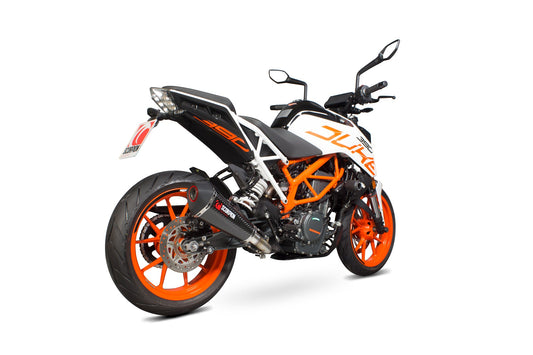 Scorpion RKT83CEO KTM Duke 390 Serket Taper Slip-On - Carbon Fibre Sleeve | ML Performance US US