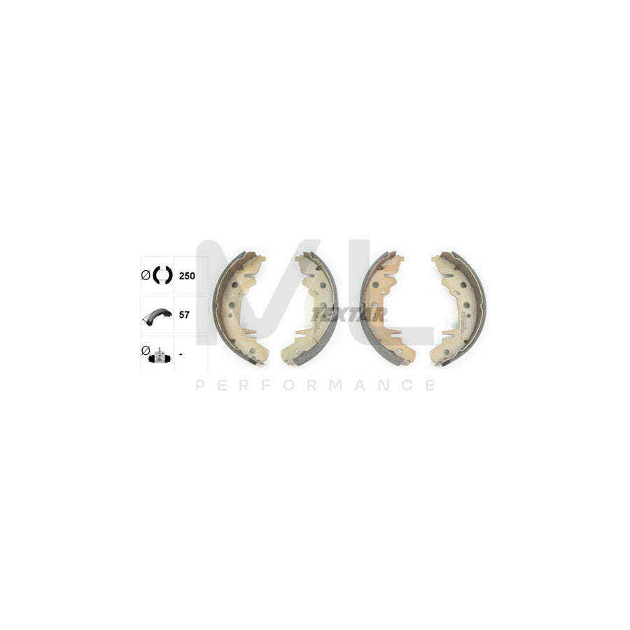 TEXTAR 91056000 Brake Shoe Set without handbrake lever | ML Performance Car Parts