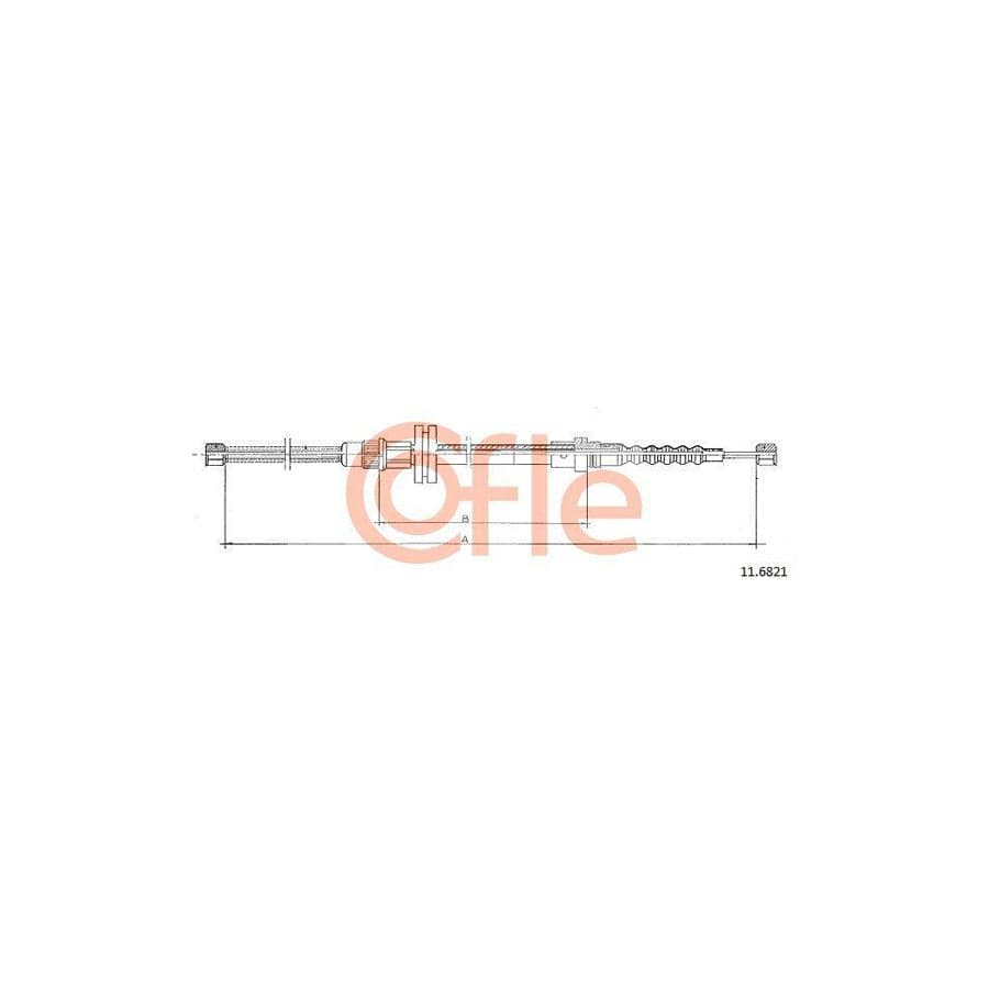 Cofle 11.6821 Hand Brake Cable for Renault Master