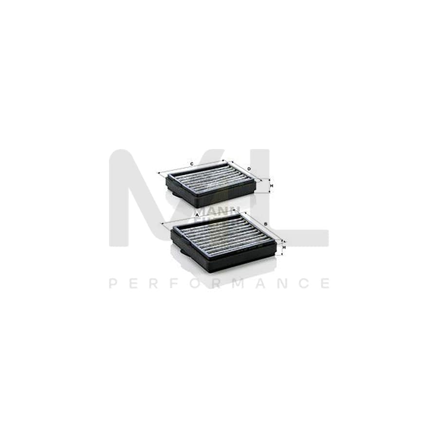 MANN-FILTER CUK 20 000-2 Pollen filter Activated Carbon Filter