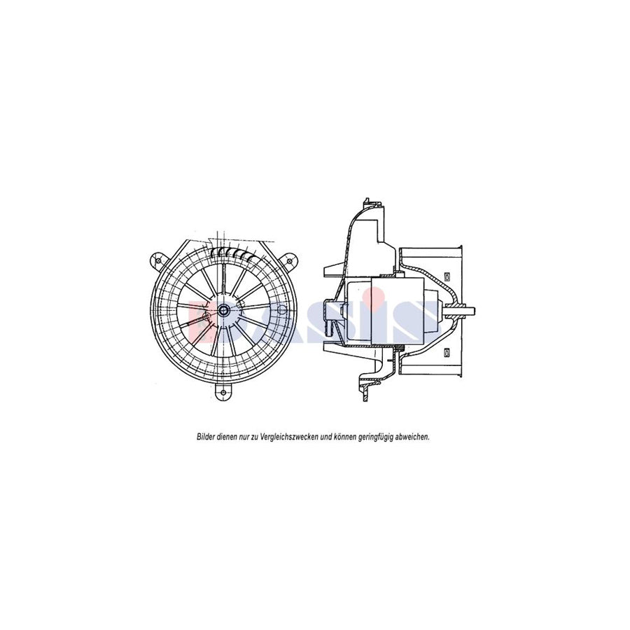 AKS Dasis 068066N Interior Blower for Citroen Xsara