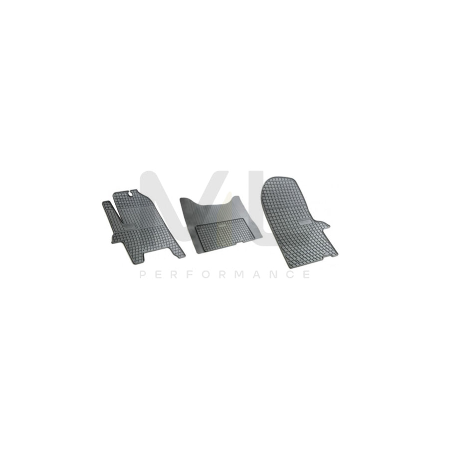 FROGUM Tailored 00992 Floor mat set for IVECO Daily Elastomer, Front, Quantity: 3, Black, (LHD)