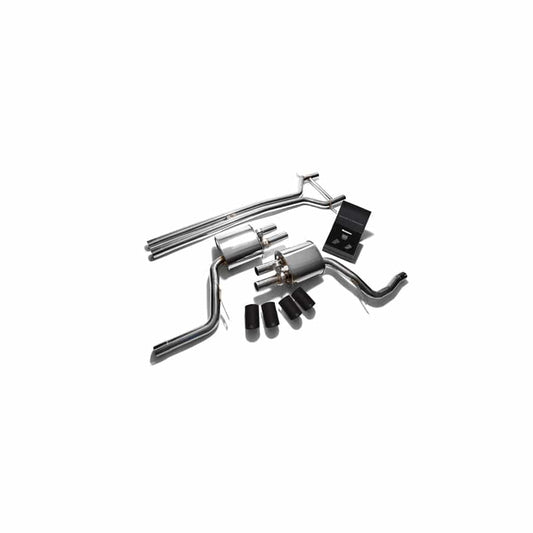 Armytrix P70T1-QS11M Valvetronic Exhaust System Porsche 970 Panamera S | 4S 3.0T 2014-2016 with Quad Matte Black 3.5"