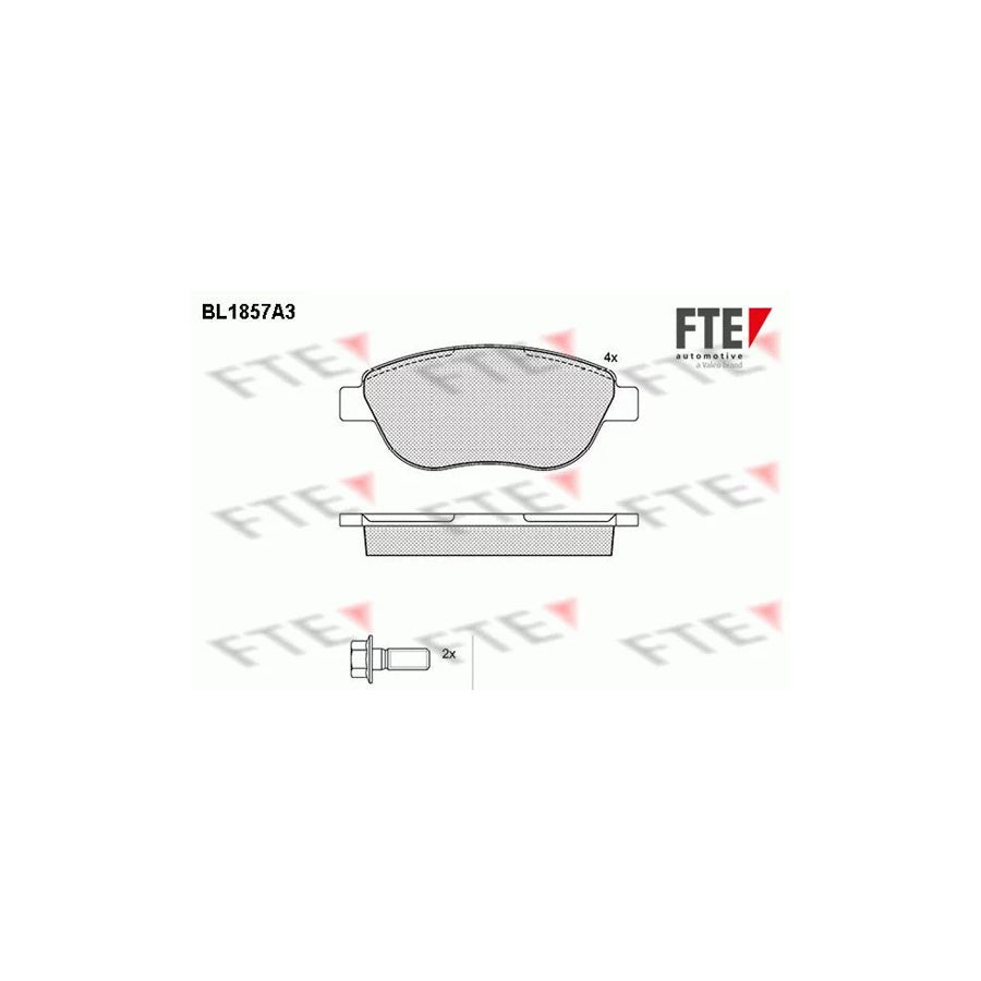 FTE Bl1857A3 Brake Pad Set
