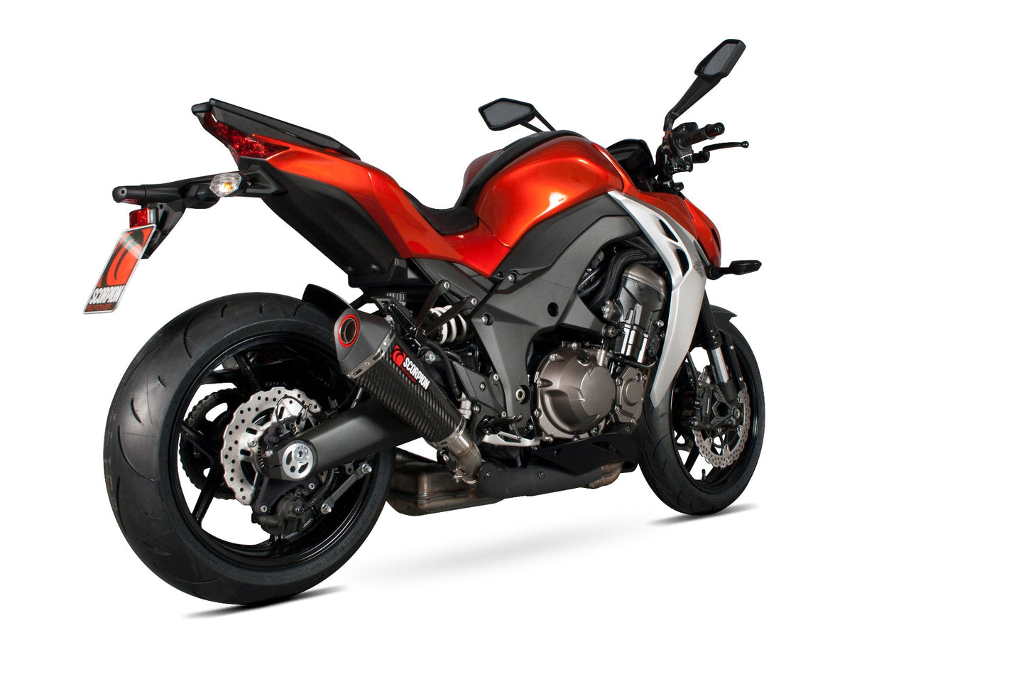 Scorpion RKA106CEO Kawasaki Z1000 Serket Taper Slip-On (Pair) - Carbon Fibre Sleeve | ML Performance US US