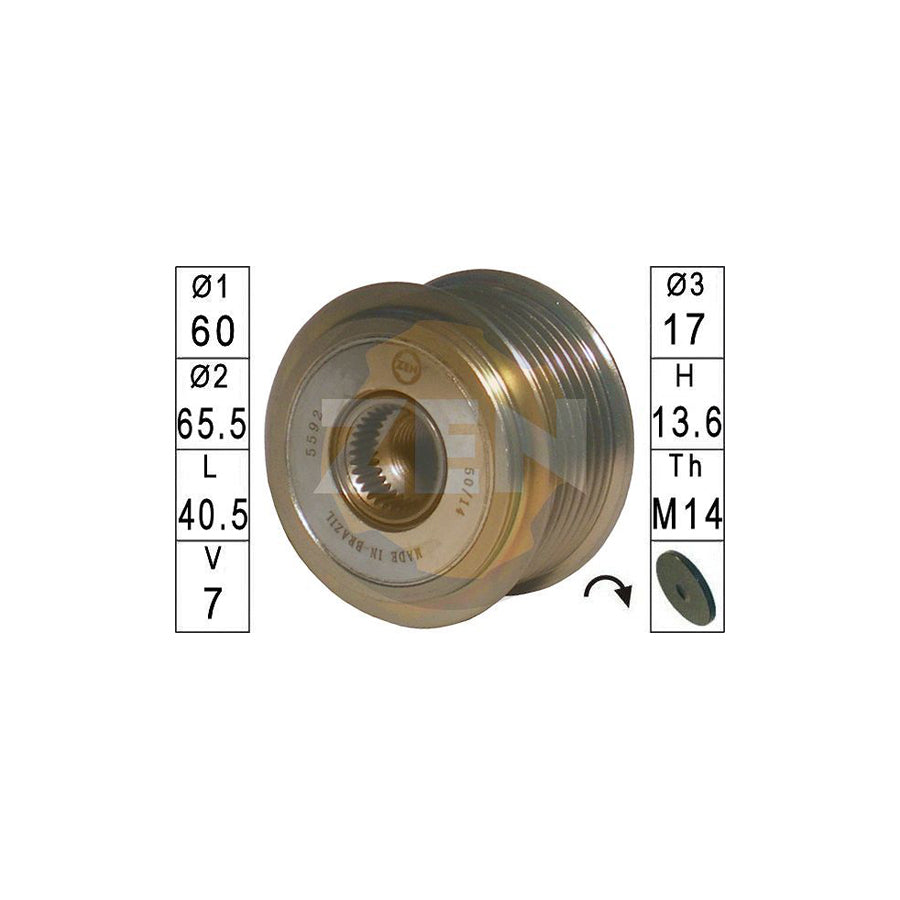 Era ZN5592 Alternator Freewheel Clutch