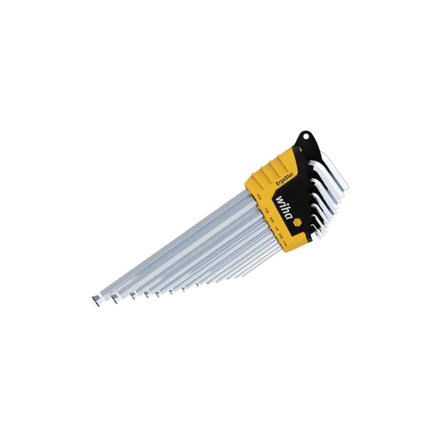 Wiha WHA43852 ErgoStar MagicRing® Hex Ball End L-key Set, 13 Piece