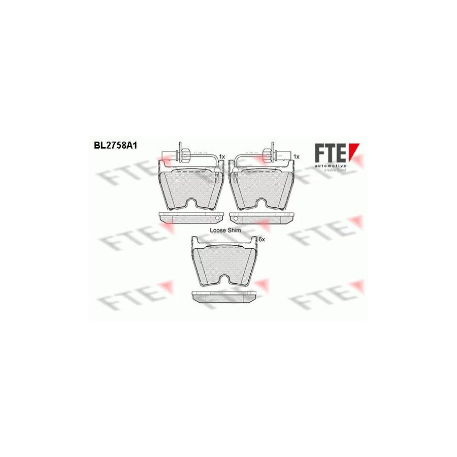 FTE Bl2758A1 Brake Pad Set