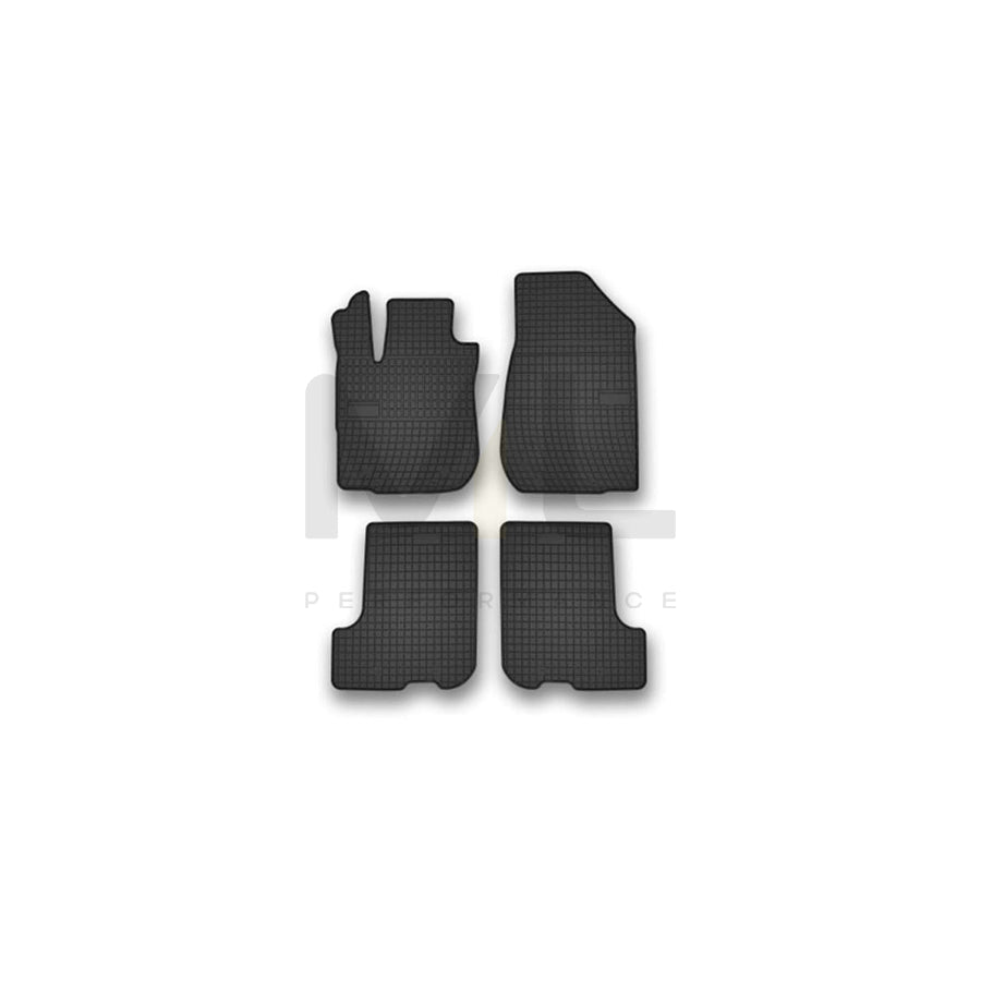 FROGUM Tailored 402263 Floor mat set for DACIA Sandero II Elastomer, Front and Rear, Quantity: 4, Black, (LHD)