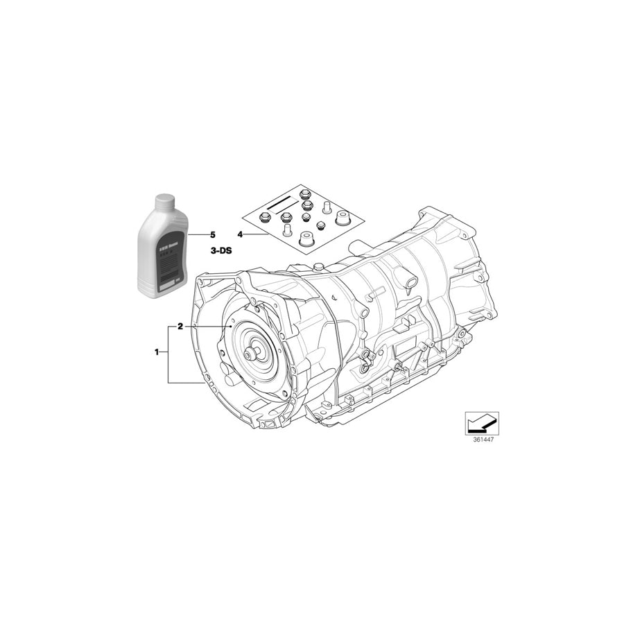 Genuine BMW 24007565605 E60 E61 Exch. Automatic Transmission Eh GA6HP19Z (Inc. 525xi & 528xi) | ML Performance US Car Parts