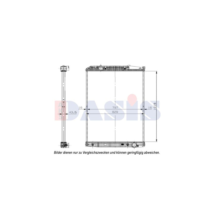 AKS Dasis 131005S Engine Radiator
