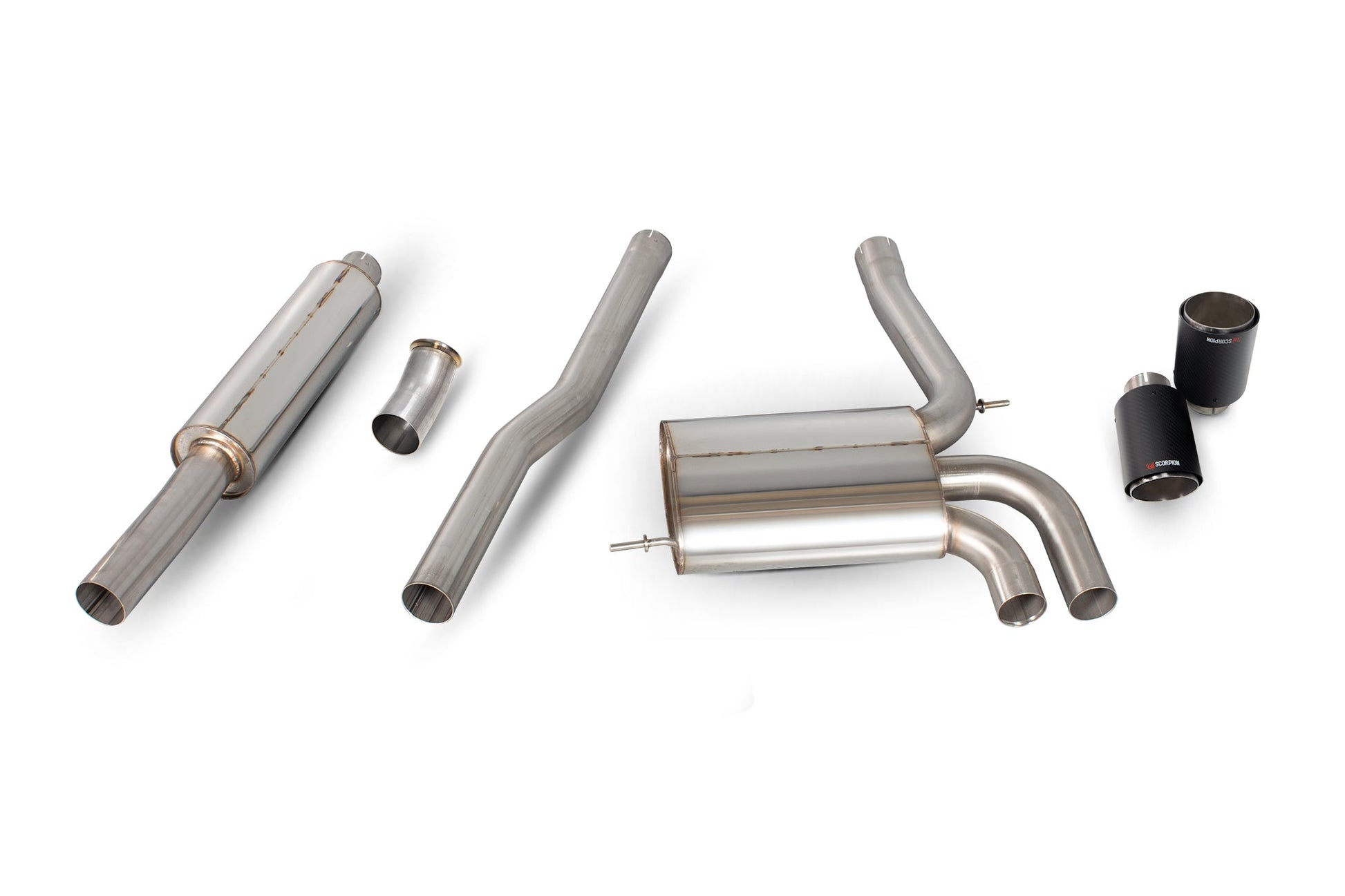 Scorpion SMN021CF Mini Cooper S F56 Resonated Cat-Back System | ML Performance US US