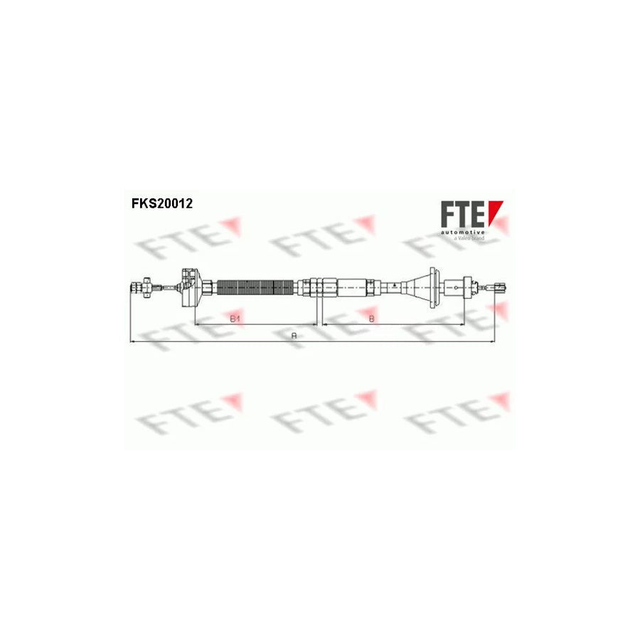 FTE Fks20012 Clutch Cable for Renault Espace II (J63/S63)