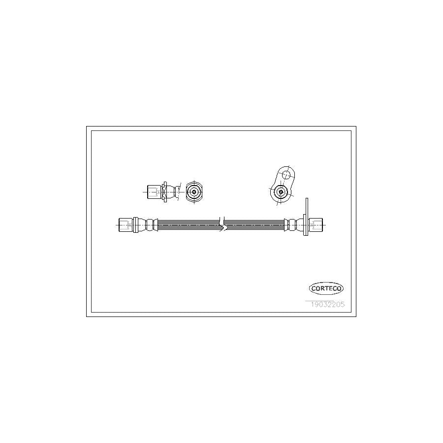 Corteco 19032205 Brake Hose for Toyota Carina
