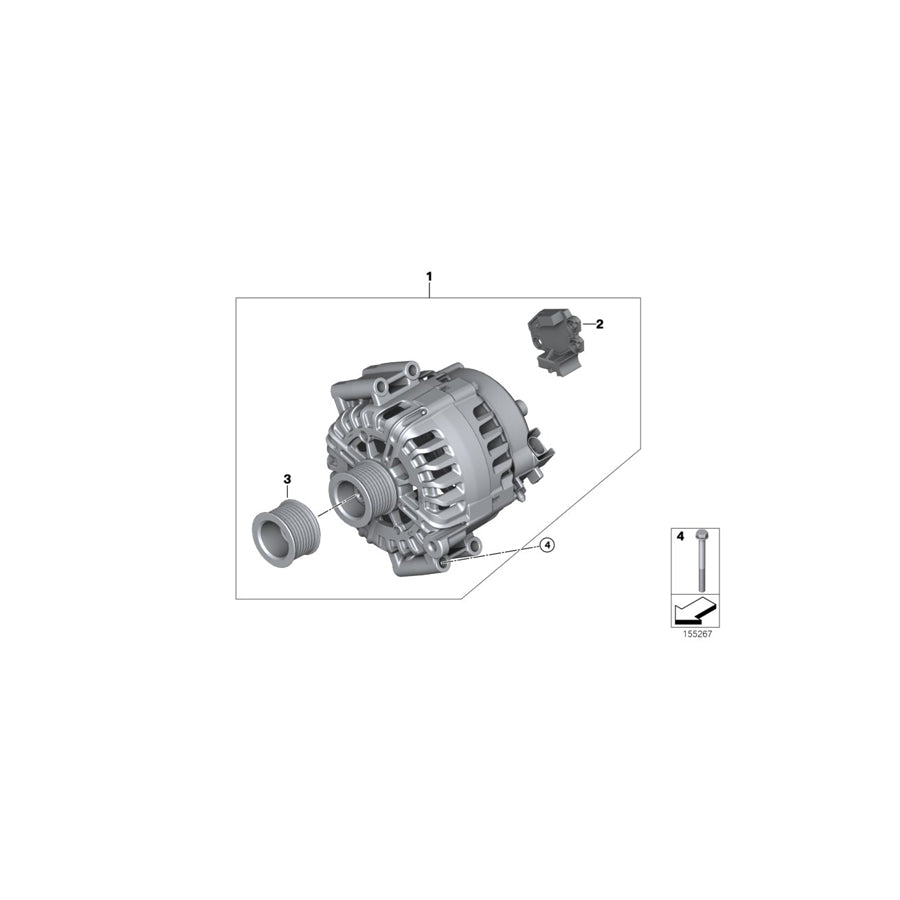 Genuine BMW 12317603778 F02 F01 E71 Alternator VALEO 230A (Inc. X6 35iX, 740Li & 740i) | ML Performance US Car Parts