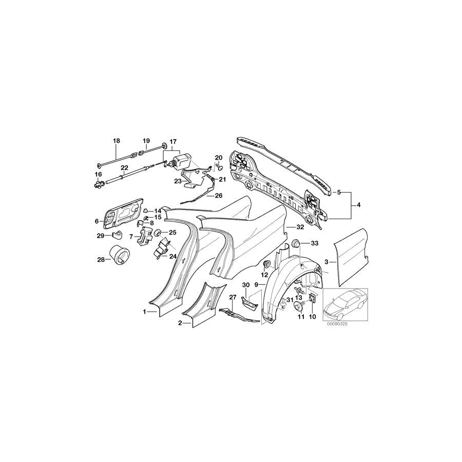 Genuine BMW 54128132329 E39 Torx Bolt ISA M5X10 (Inc. 530d, 528i & 540i) | ML Performance US Car Parts