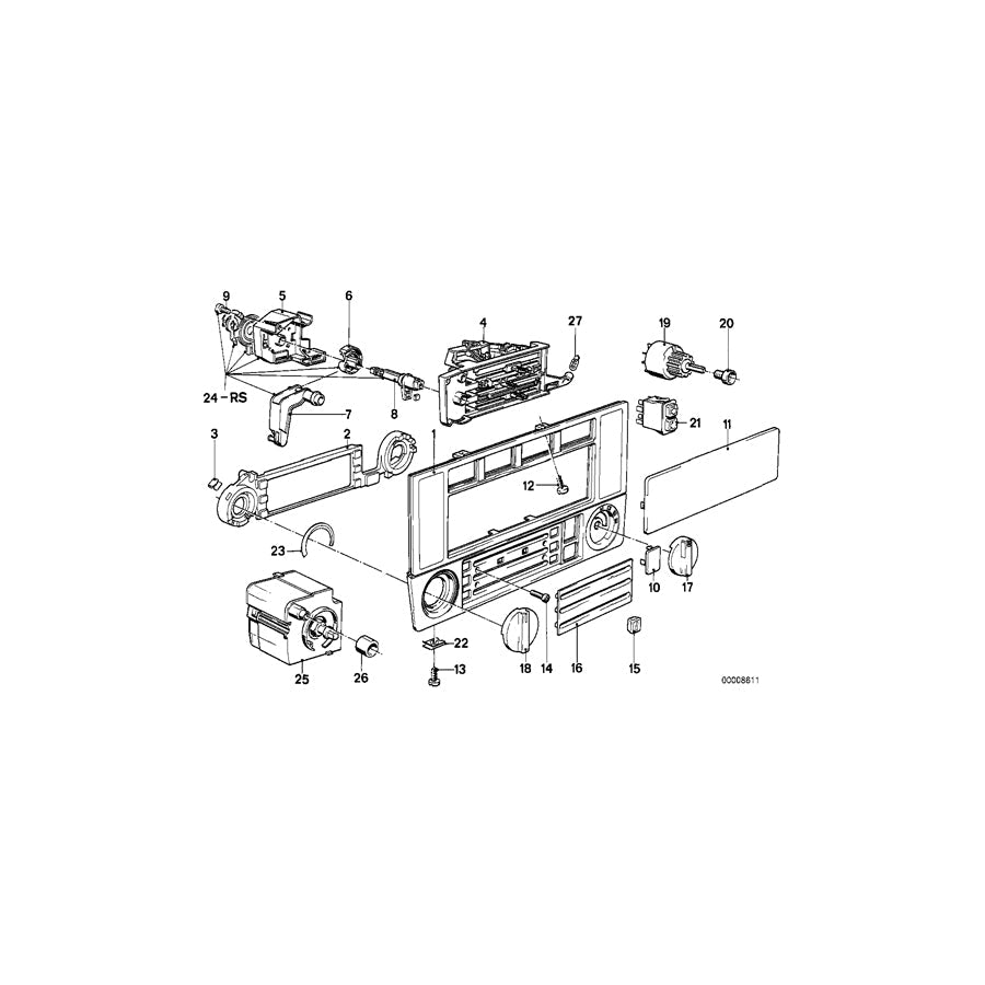 Genuine BMW 64111385877 E30 Panel (Inc. 318i, 316 & 320is) | ML Performance US Car Parts