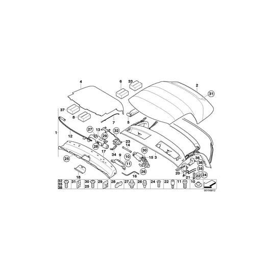 Genuine BMW 54347127163 E85 Mounting, Cable Plug (Inc. Z4) | ML Performance US Car Parts