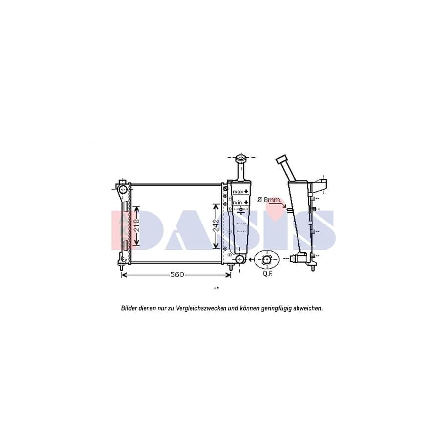 AKS Dasis 300018N Engine Radiator