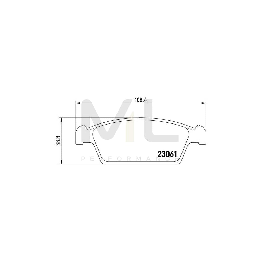 Brembo P 15 001 Brake Pad Set For Daewoo Tico Excl. Wear Warning Contact | ML Performance Car Parts