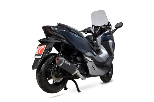 Scorpion RHA188SYSBCER Honda Forza 300 Serket Parallel Full System - Black Ceramic Coated Sleeve | ML Performance US US