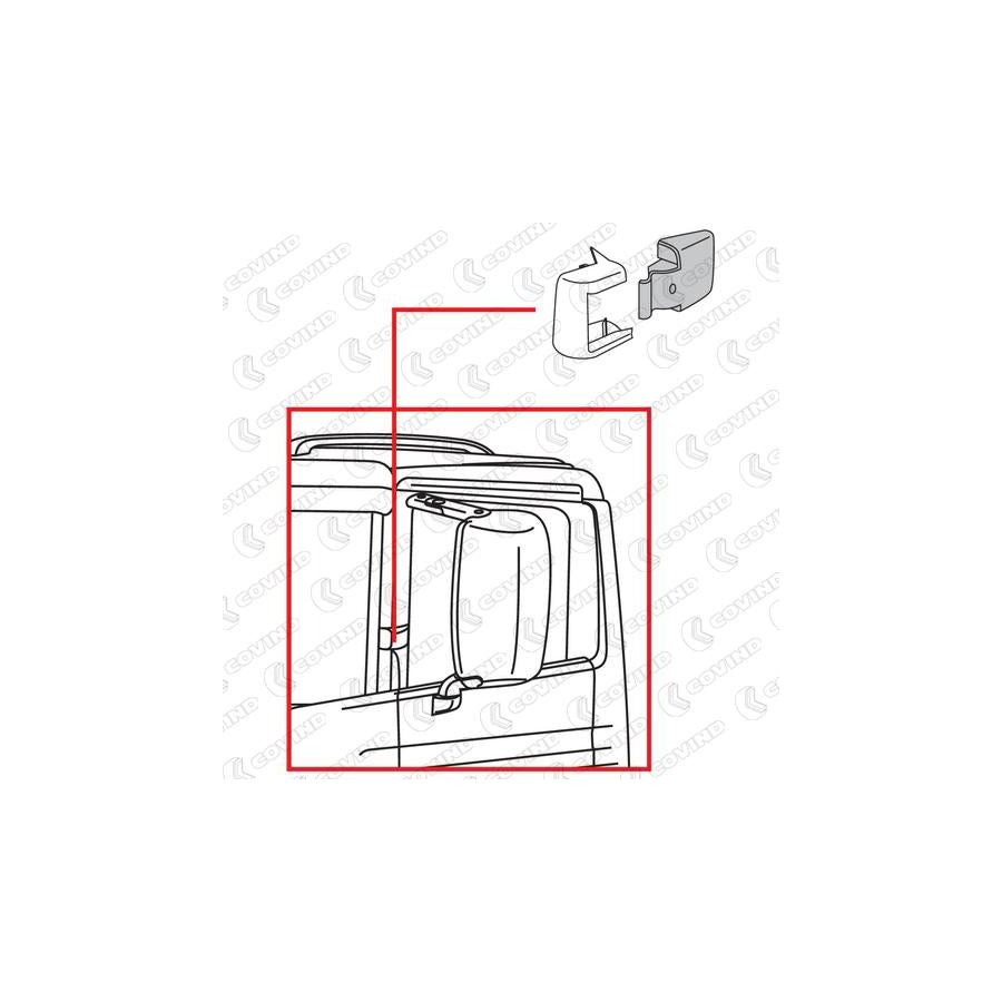 Covind 144/ 12 Cover, Outside Mirror