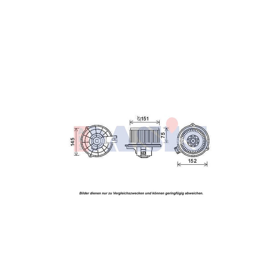AKS Dasis 870453N Heater Blower Motor for KIA Rio