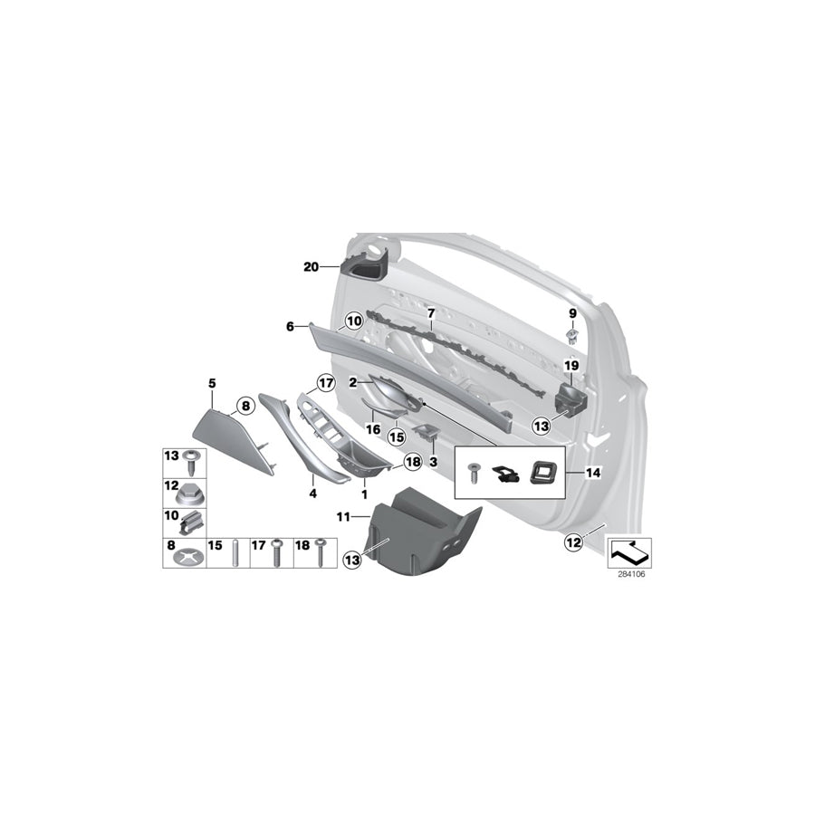 Genuine BMW 51417226341 F10 F11 Cover F Left Loudspeaker OYSTER (Inc. 528iX, 523i & 520dX) | ML Performance US