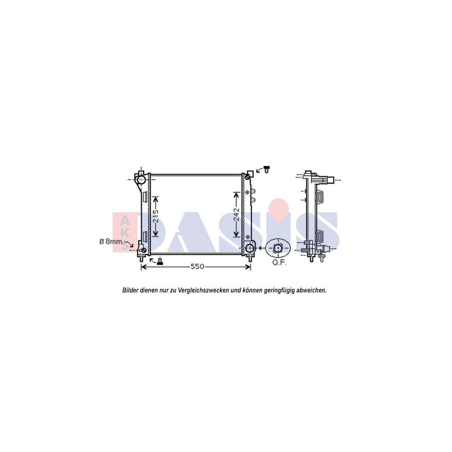AKS Dasis 300017N Engine Radiator