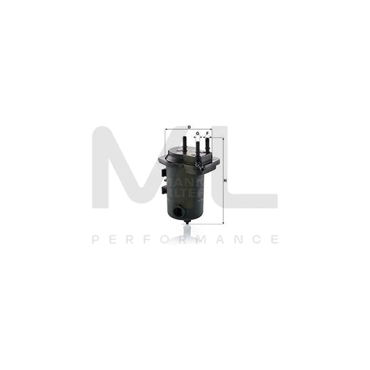 MANN-FILTER WK 939/9 x Fuel filter with seal