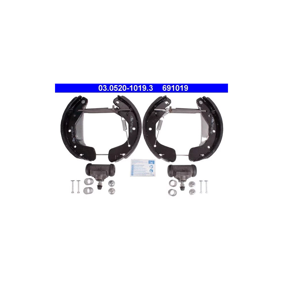 ATE Original Topkit 03.0520-1019.3 Brake Set, Drum Brakes