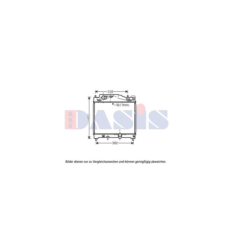 AKS Dasis 210249N Engine Radiator for Toyota Iq (Aj10)