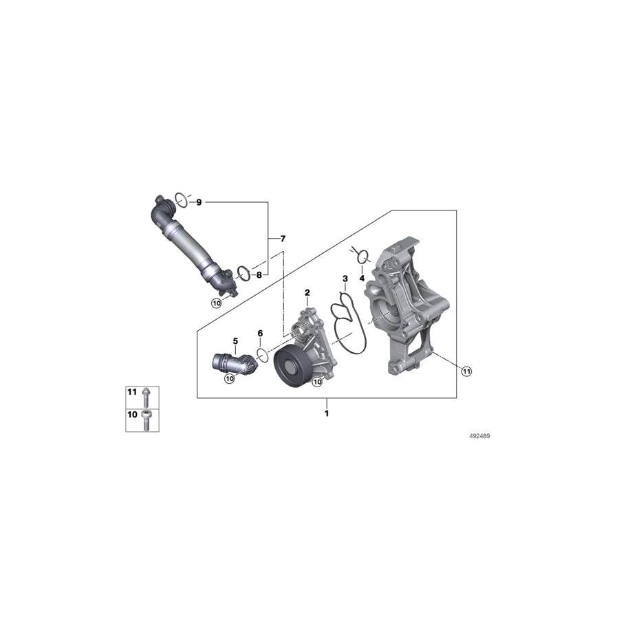 Genuine BMW 11518482264 G14 G30 G20 Profile-Gasket (Inc. X6 40i, X5 40i & 740Li) | ML Performance US Car Parts