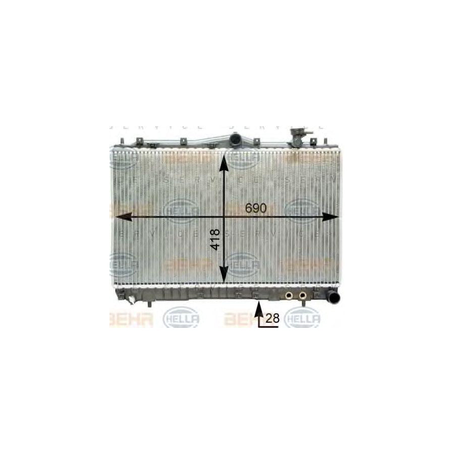 Hella 8MK 376 762-211 Engine Radiator